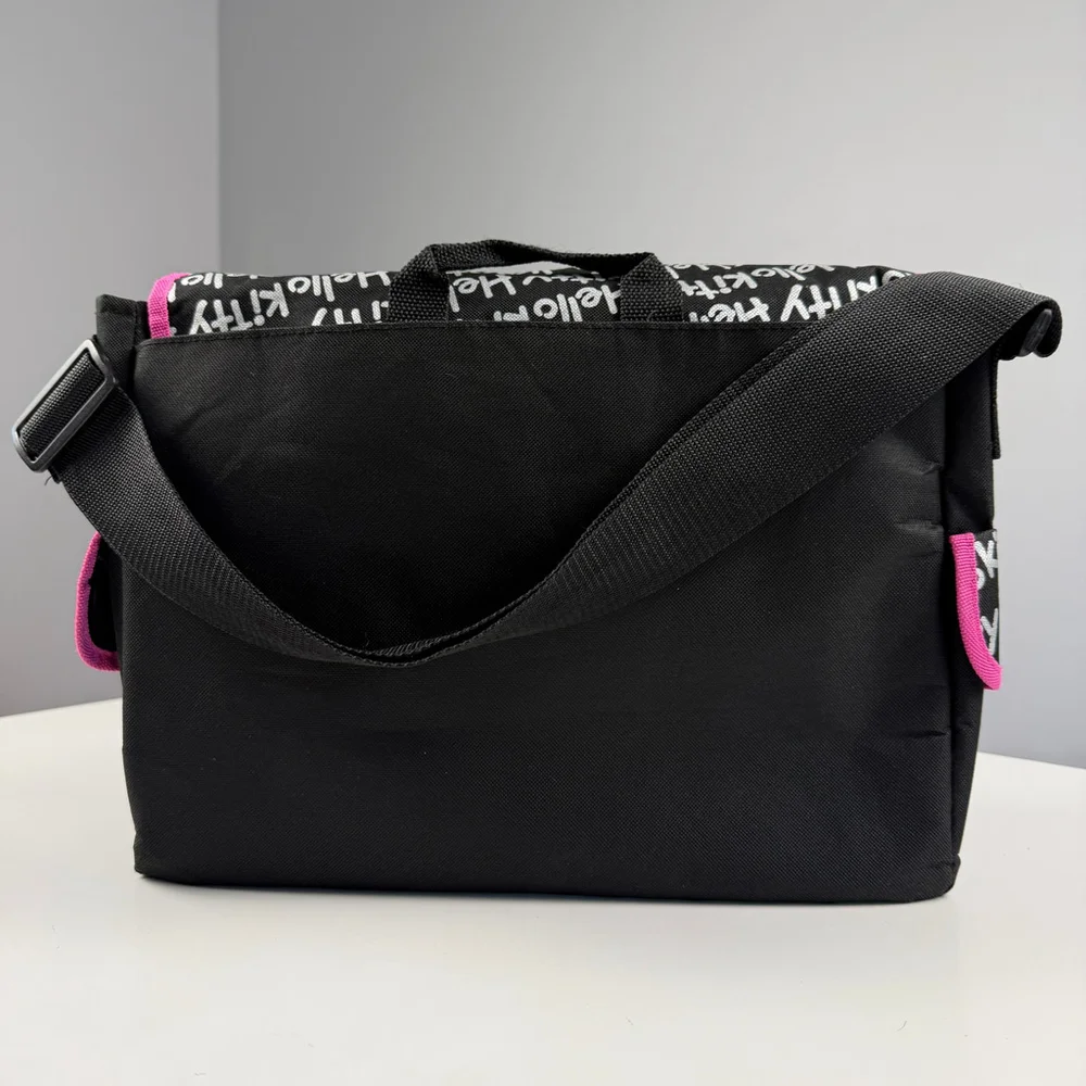 Sanrio official Hello Kitty Messenger Bag Black Pink - Picture 3 of 13
